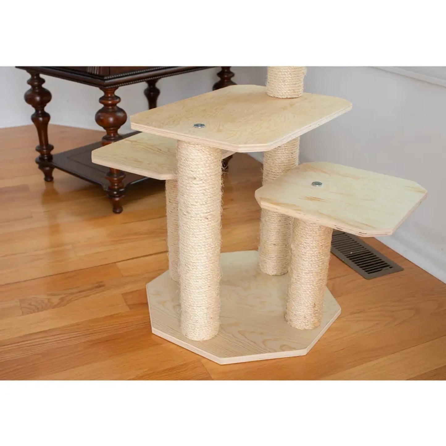 Armarkat Premium Scots Pine, Solid Wood Cat Tree 46" Tall