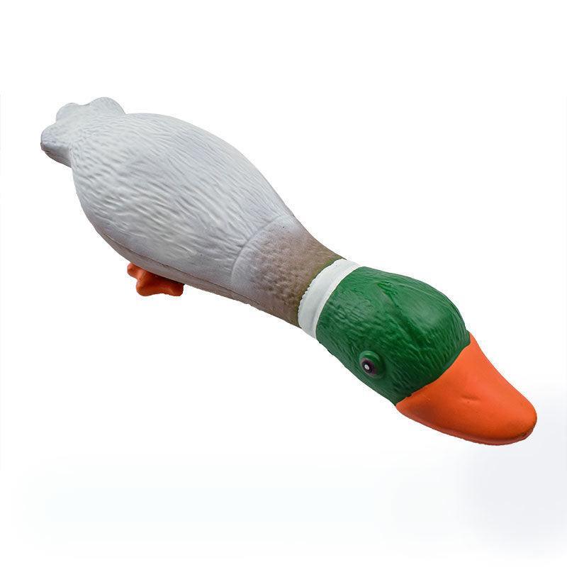 Boredom Buster Latex Duck Dog Toy-1