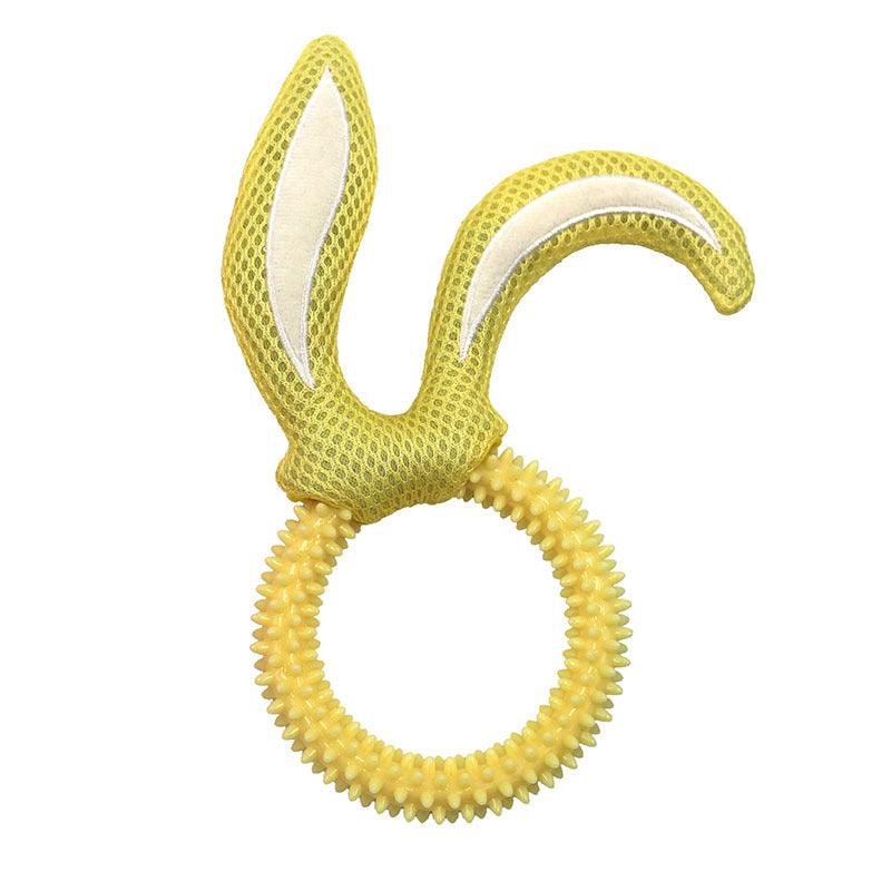 Fluffy Fun Bunny Ears Dog Toy-4