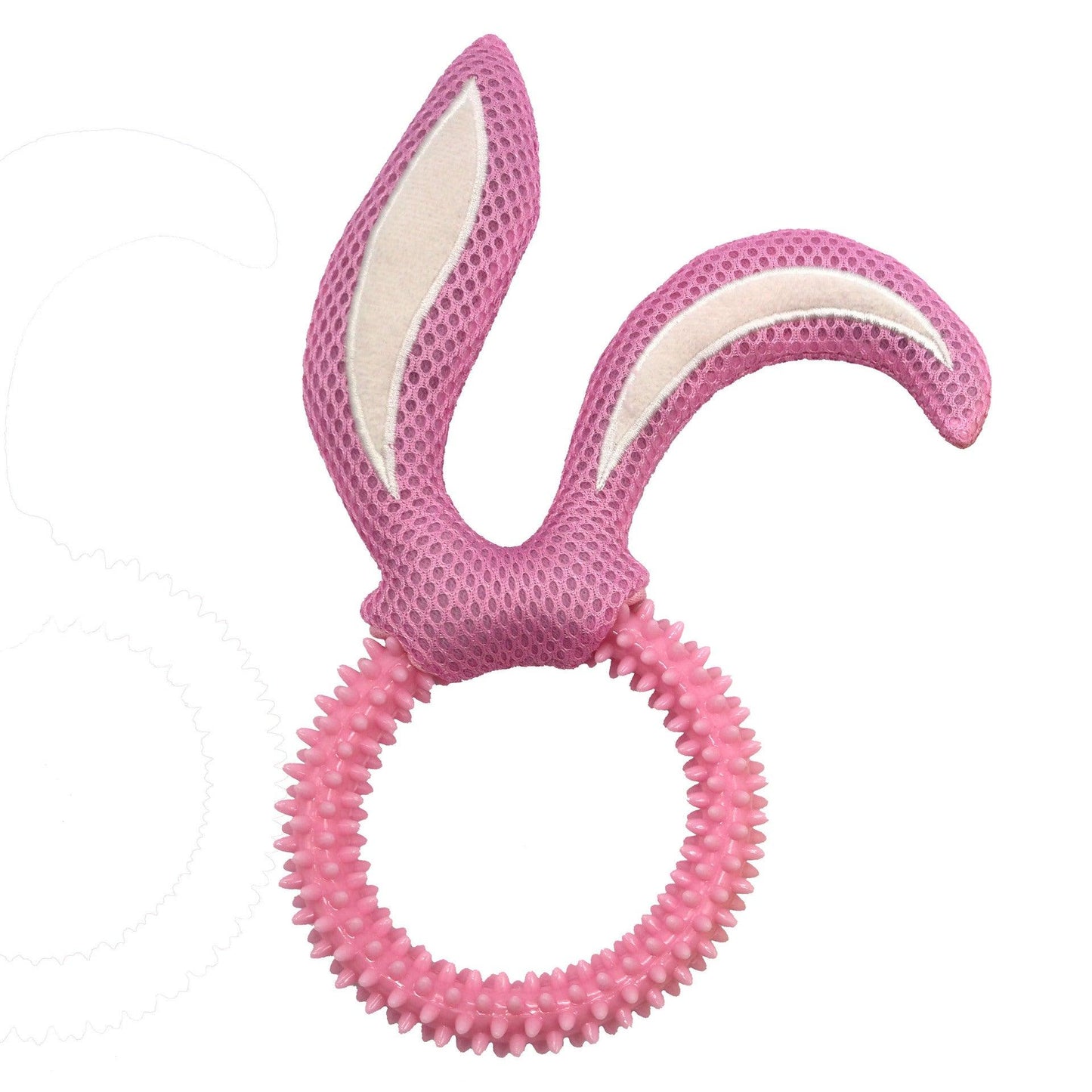 Fluffy Fun Bunny Ears Dog Toy-1