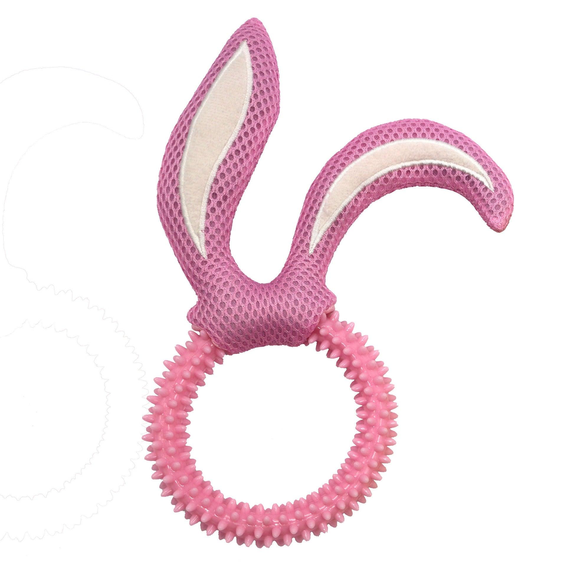 Fluffy Fun Bunny Ears Dog Toy-1