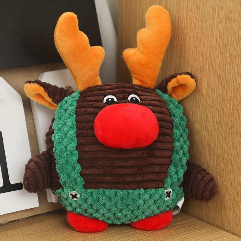 Festive Bb-Infused Plush Dog Christmas Toys-1
