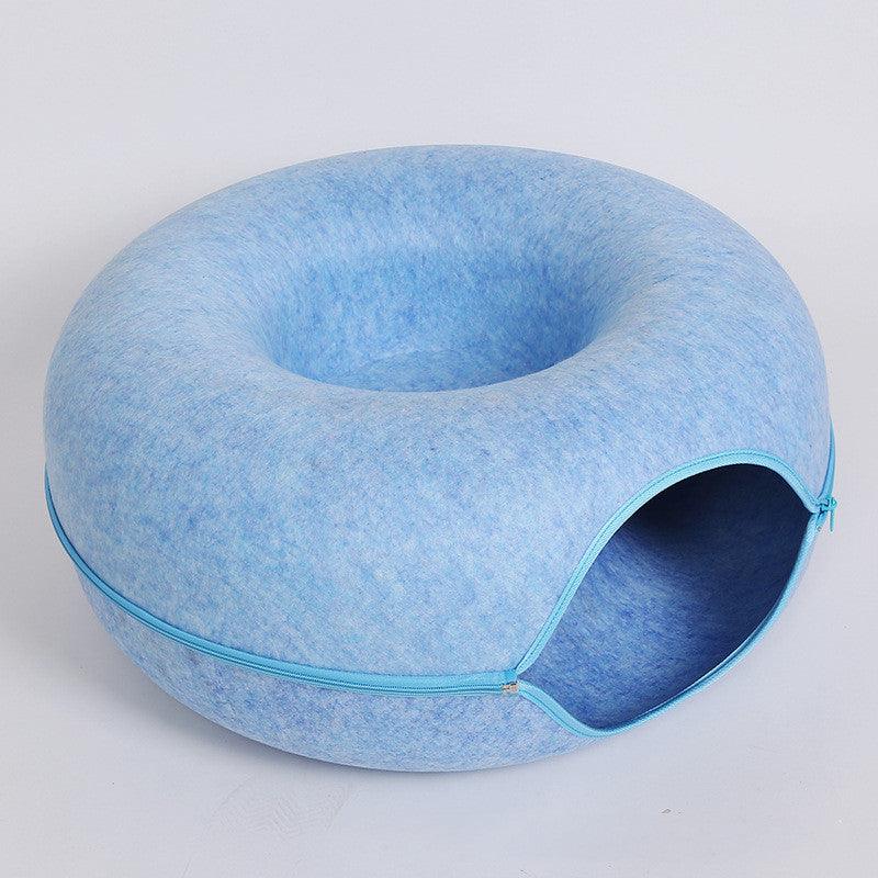 Dual-Use Interactive Cat Nest: The Ultimate Four Seasons Felt Tunnel Toy