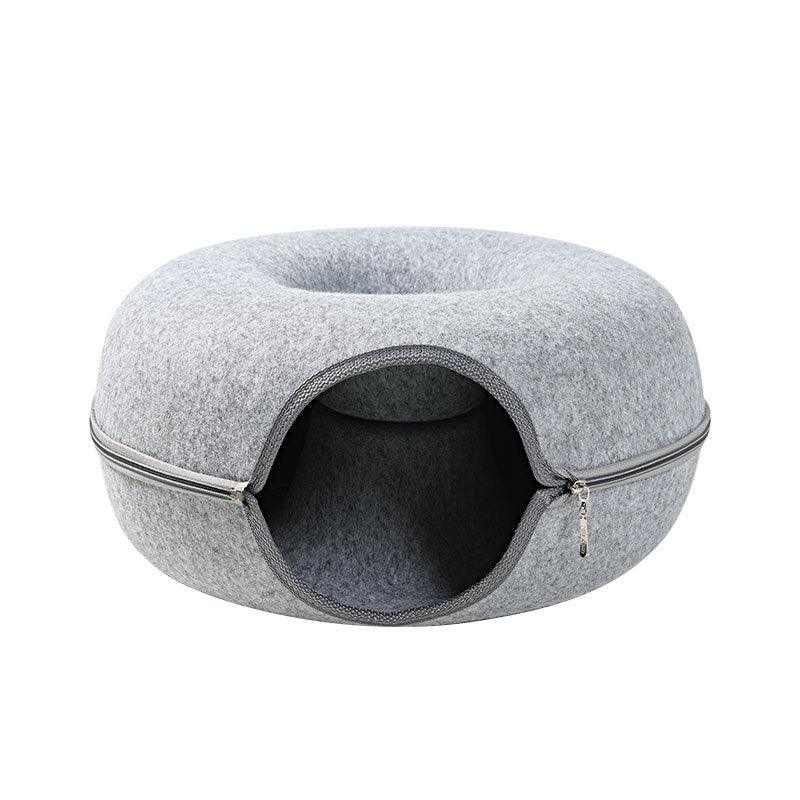 Dual-Use Interactive Cat Nest: The Ultimate Four Seasons Felt Tunnel Toy