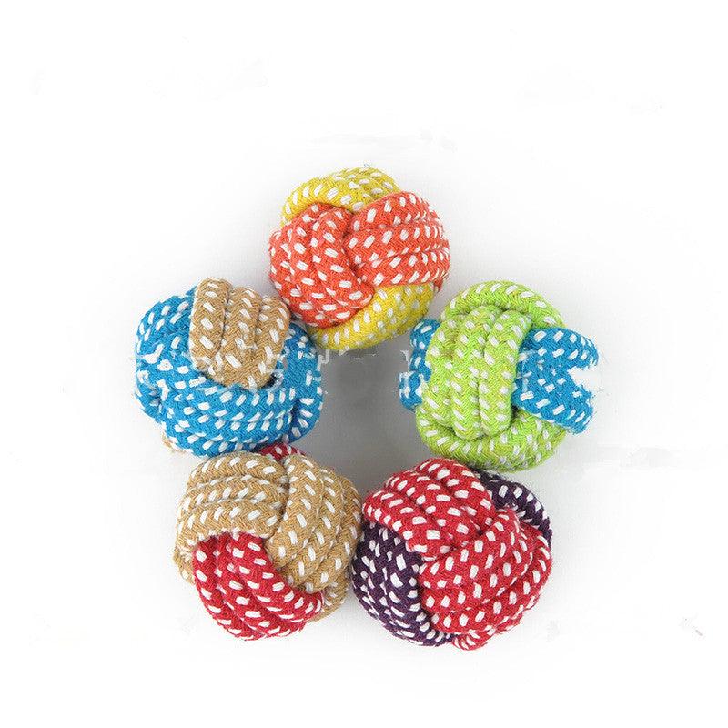 Handcrafted Cotton Rope Dog Leash Toys-4