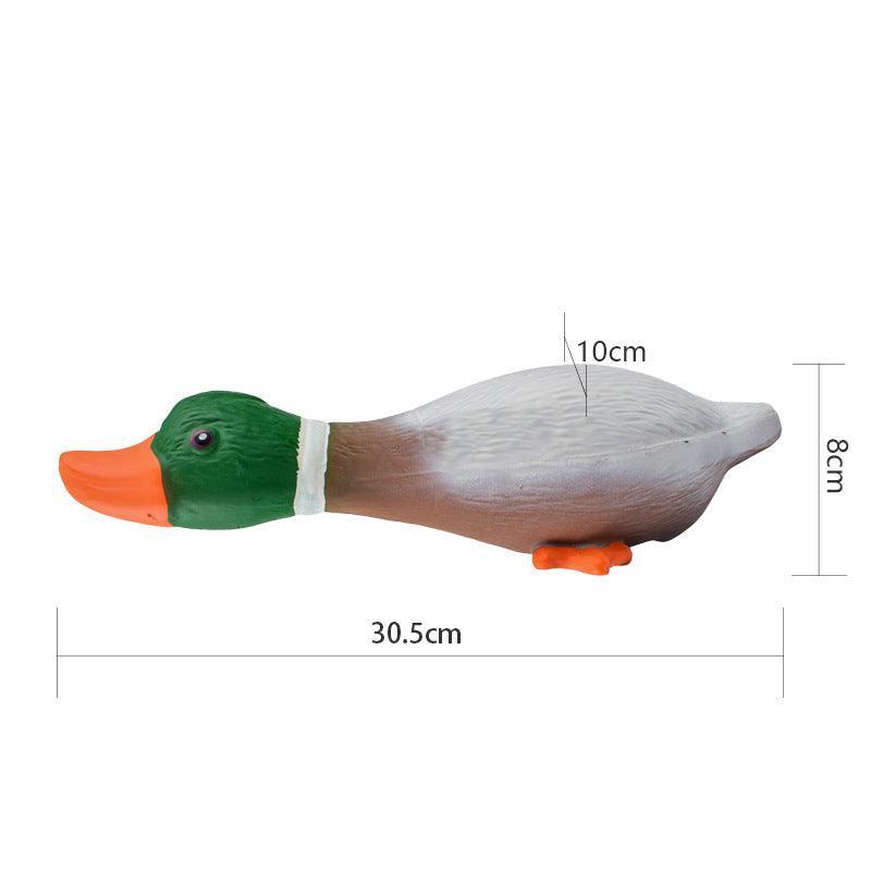 Boredom Buster Latex Duck Dog Toy-2