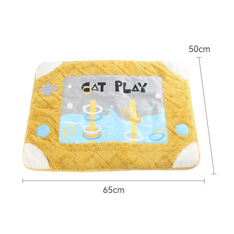 Cozy Cave Cat Bed: Arctic Velvet Game Console