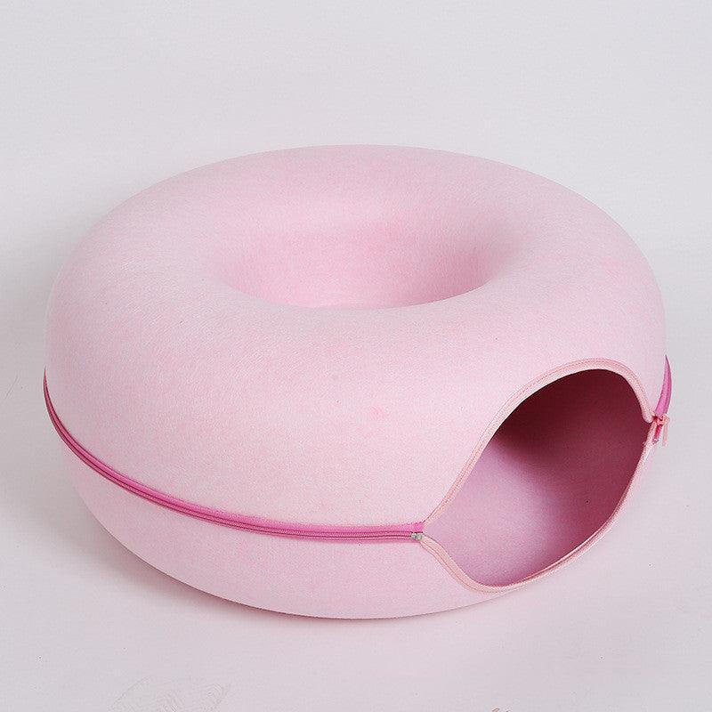 Dual-Use Interactive Cat Nest: The Ultimate Four Seasons Felt Tunnel Toy
