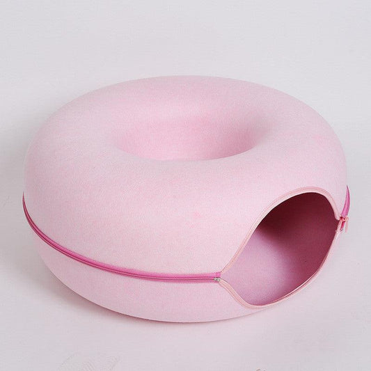 Dual-Use Interactive Cat Nest: The Ultimate Four Seasons Felt Tunnel Toy